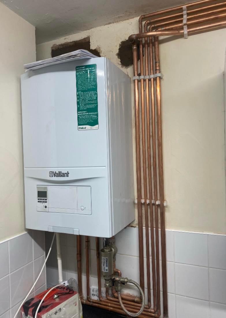 Complex plumbing installation
